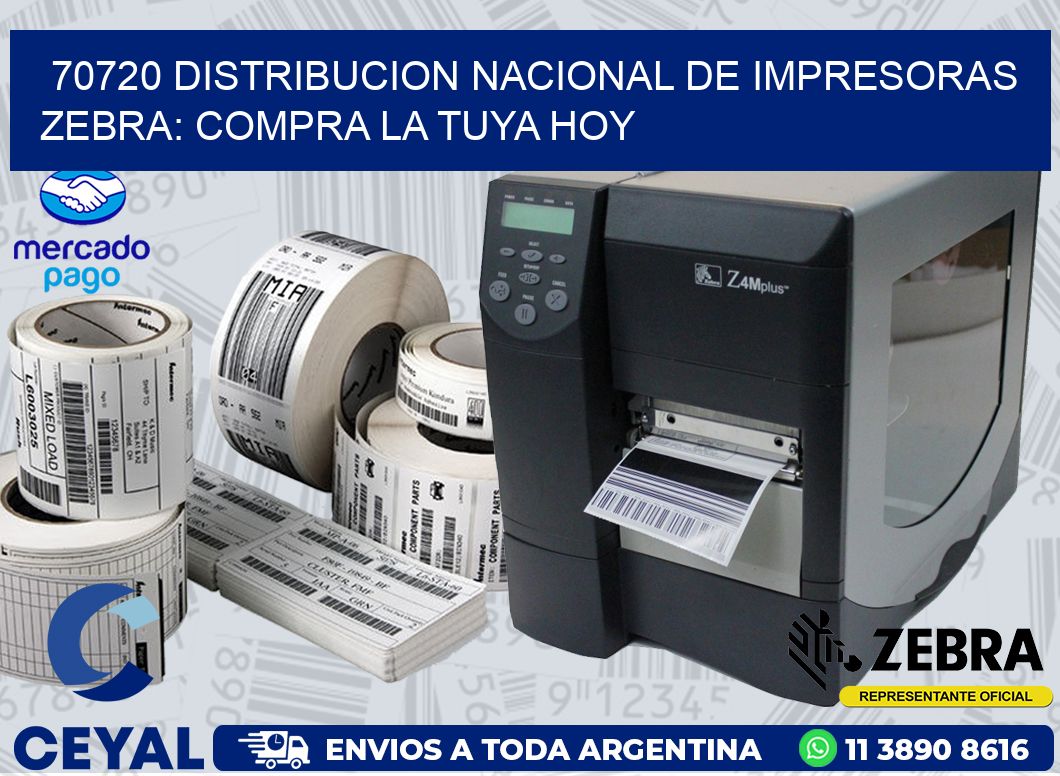 70720 DISTRIBUCION NACIONAL DE IMPRESORAS ZEBRA: COMPRA LA TUYA HOY