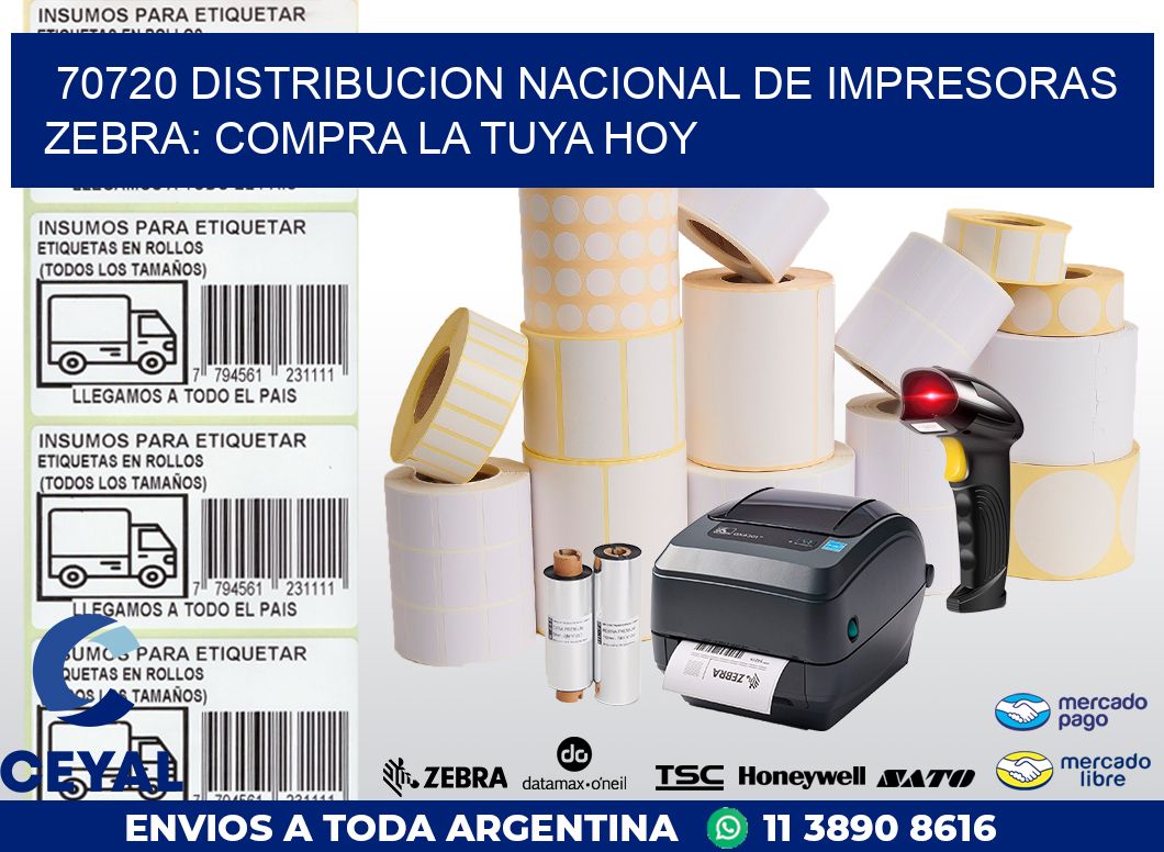 70720 DISTRIBUCION NACIONAL DE IMPRESORAS ZEBRA: COMPRA LA TUYA HOY