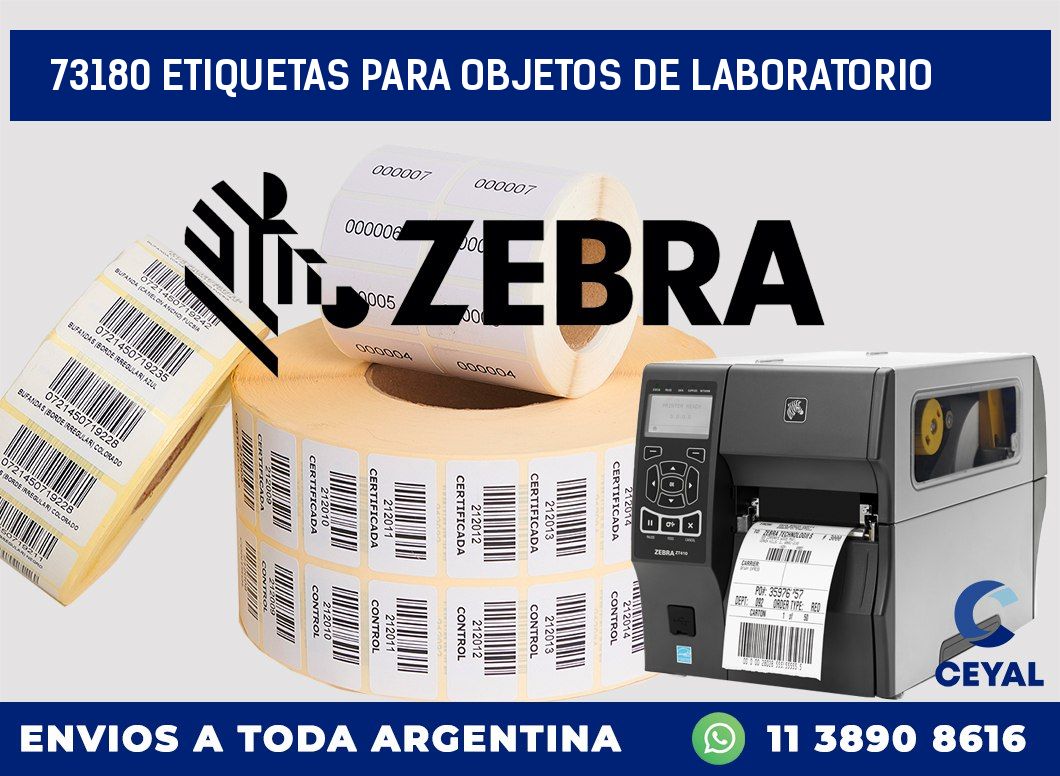 73180 ETIQUETAS PARA OBJETOS DE LABORATORIO