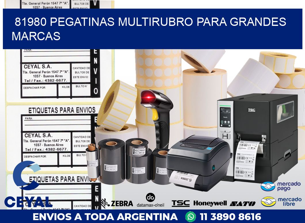 81980 PEGATINAS MULTIRUBRO PARA GRANDES MARCAS
