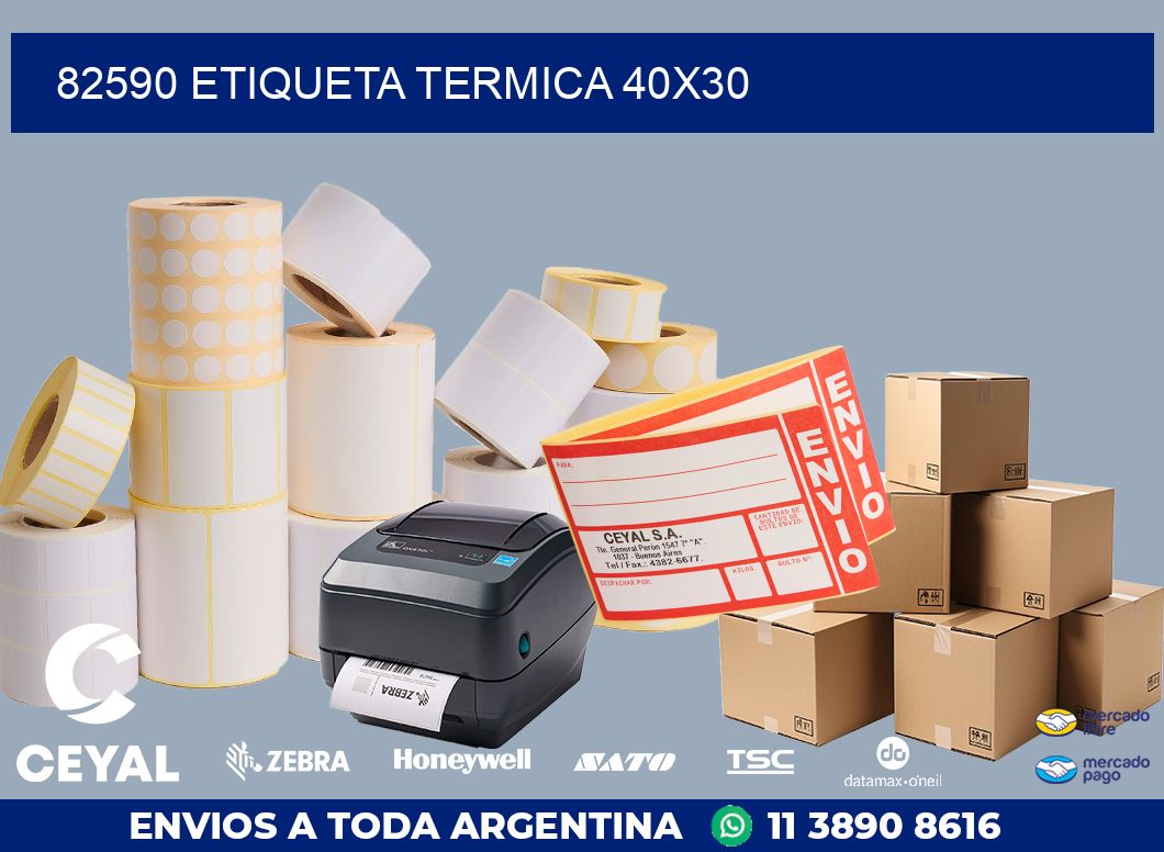 82590 ETIQUETA TERMICA 40X30