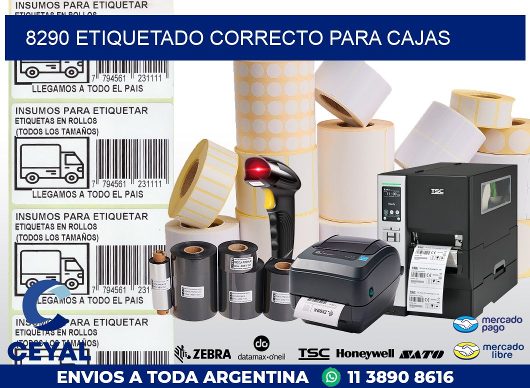 8290 ETIQUETADO CORRECTO PARA CAJAS