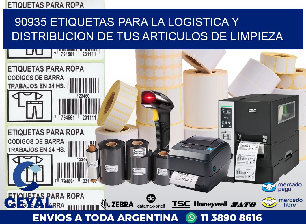 90935 ETIQUETAS PARA LA LOGISTICA Y DISTRIBUCION DE TUS ARTICULOS DE LIMPIEZA