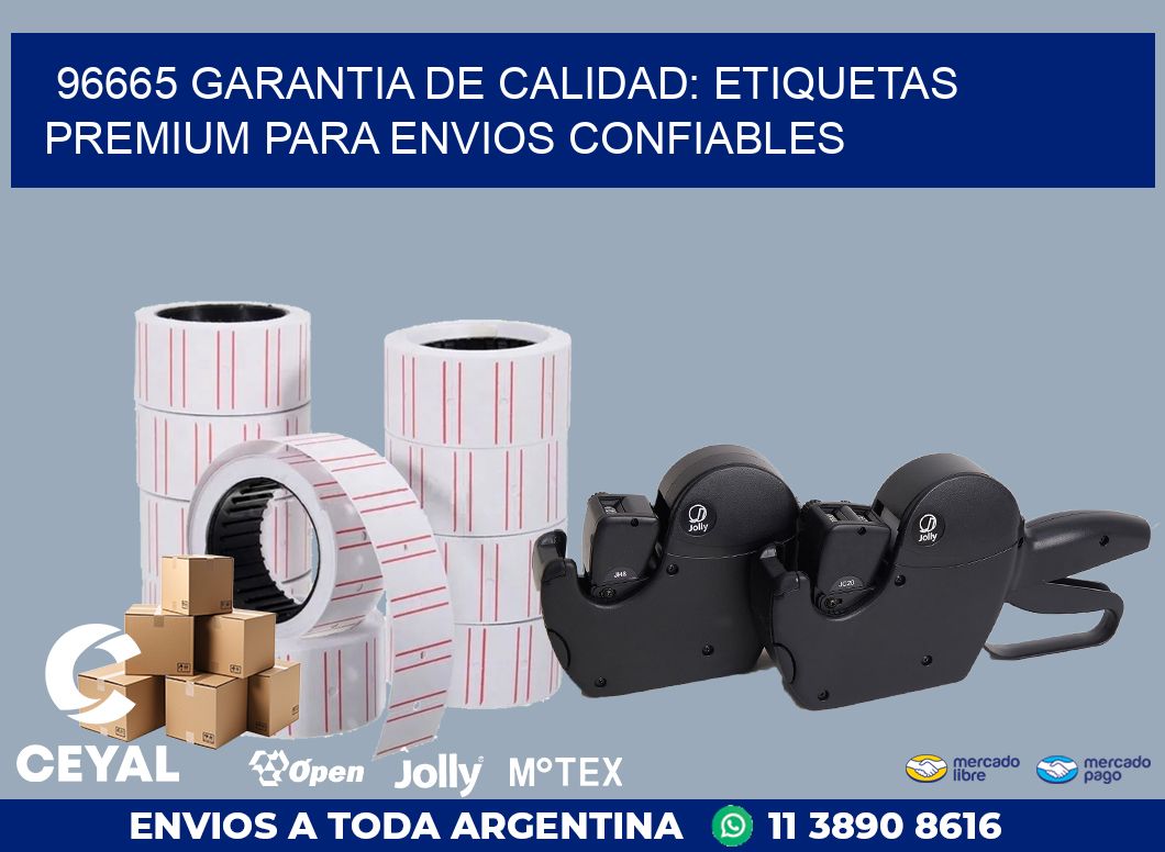 96665 GARANTIA DE CALIDAD: ETIQUETAS PREMIUM PARA ENVIOS CONFIABLES