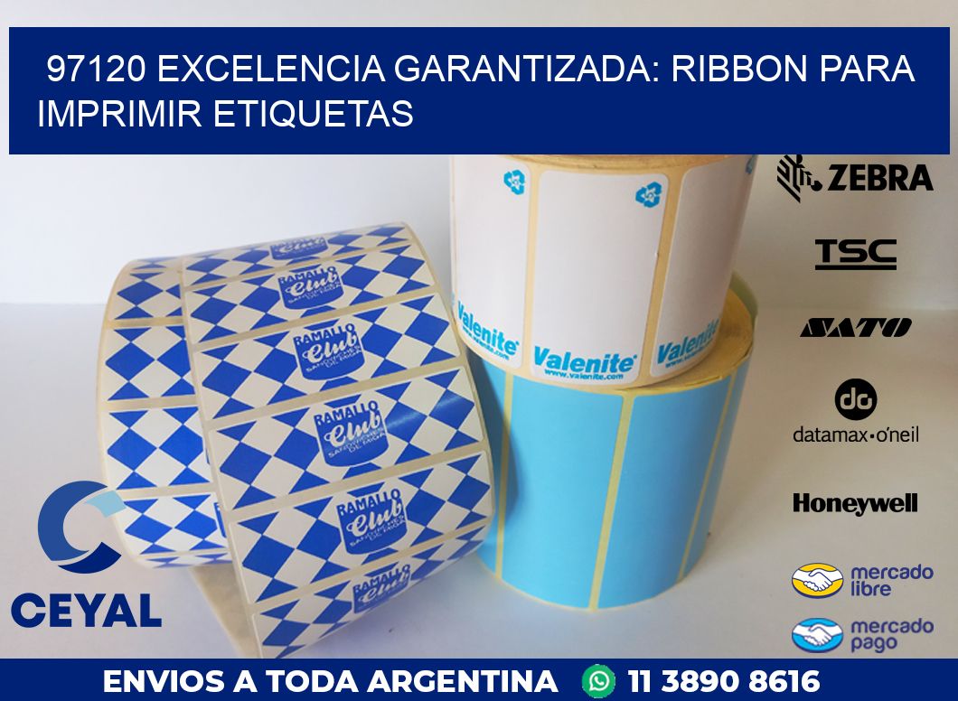 97120 EXCELENCIA GARANTIZADA: RIBBON PARA IMPRIMIR ETIQUETAS