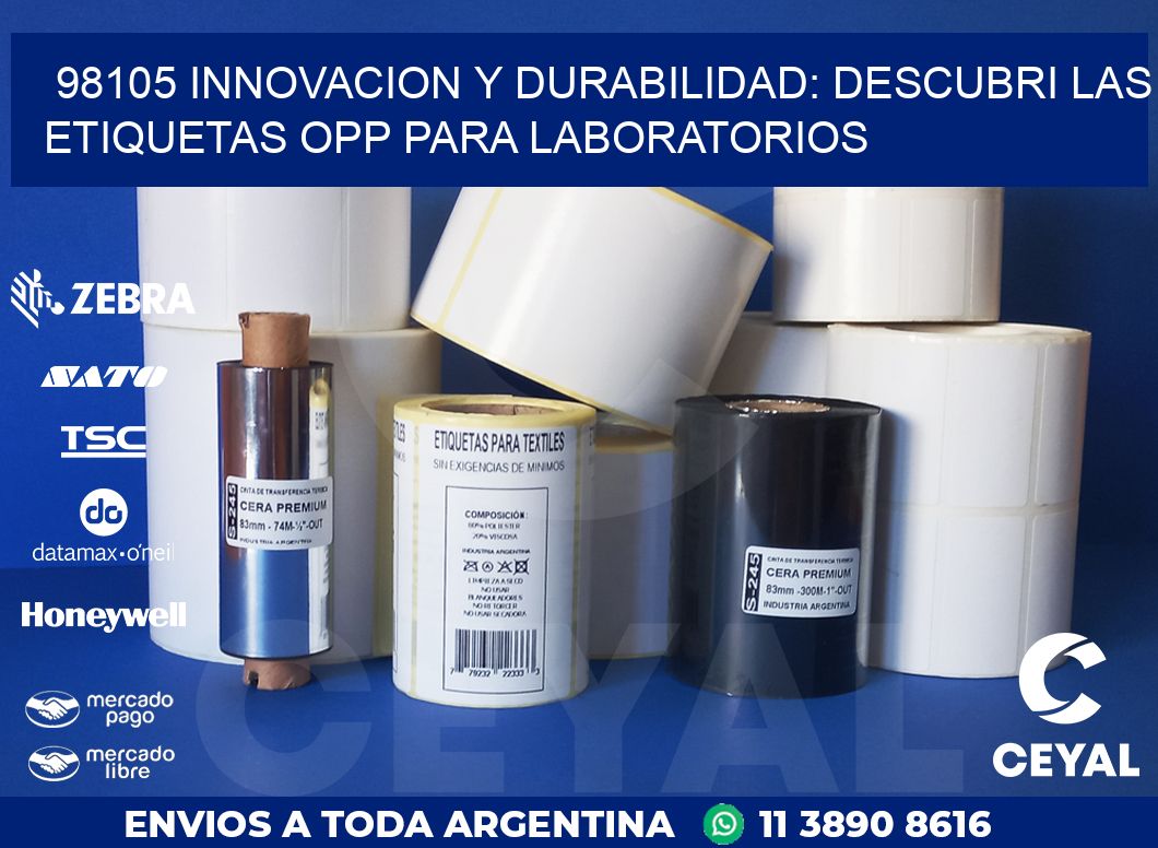 98105 INNOVACION Y DURABILIDAD: DESCUBRI LAS ETIQUETAS OPP PARA LABORATORIOS