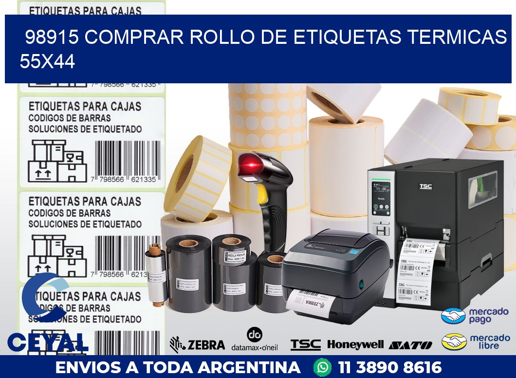 98915 COMPRAR ROLLO DE ETIQUETAS TERMICAS 55X44