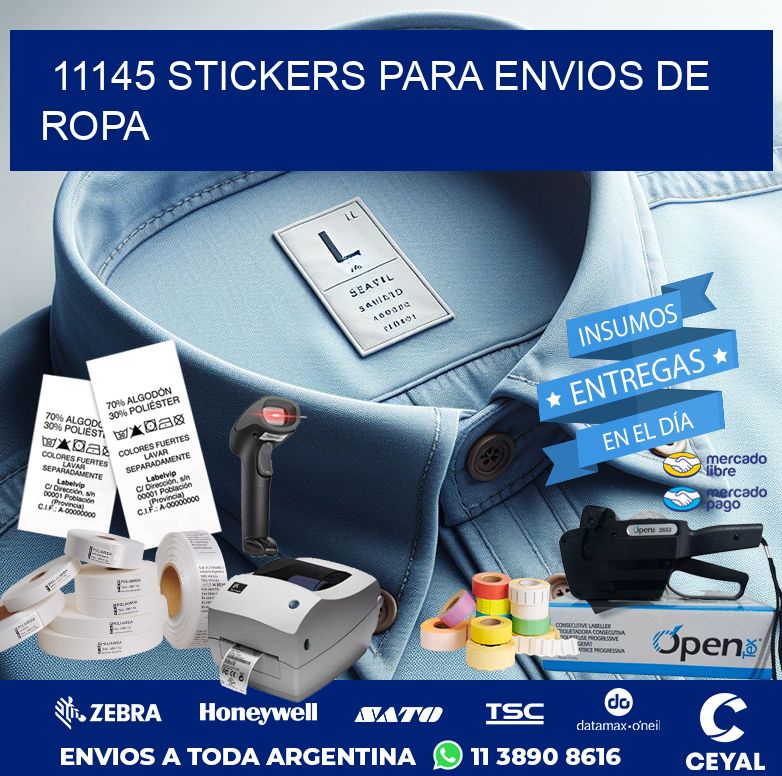 11145 STICKERS PARA ENVIOS DE ROPA
