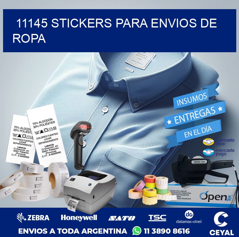 11145 STICKERS PARA ENVIOS DE ROPA