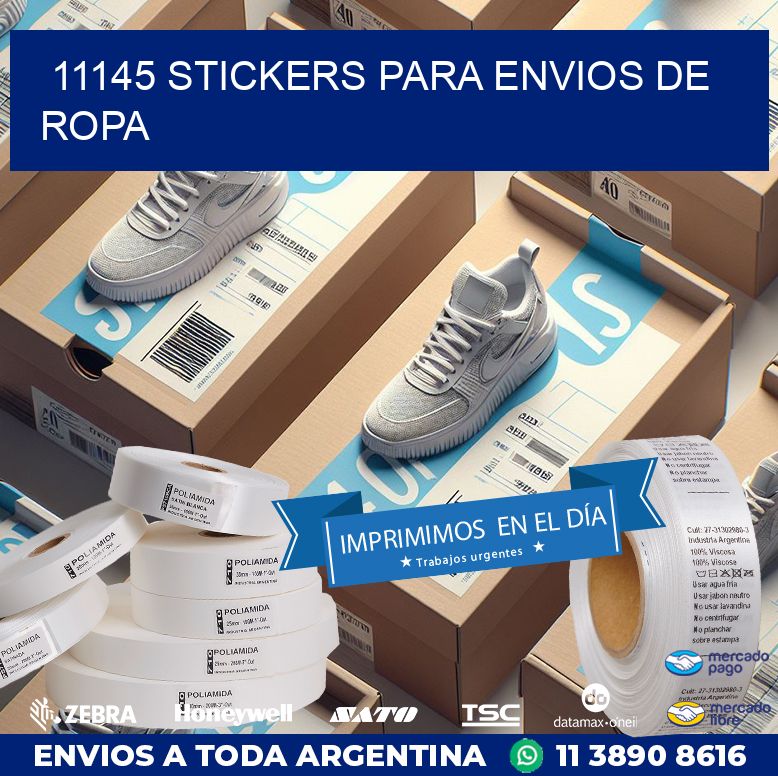 11145 STICKERS PARA ENVIOS DE ROPA