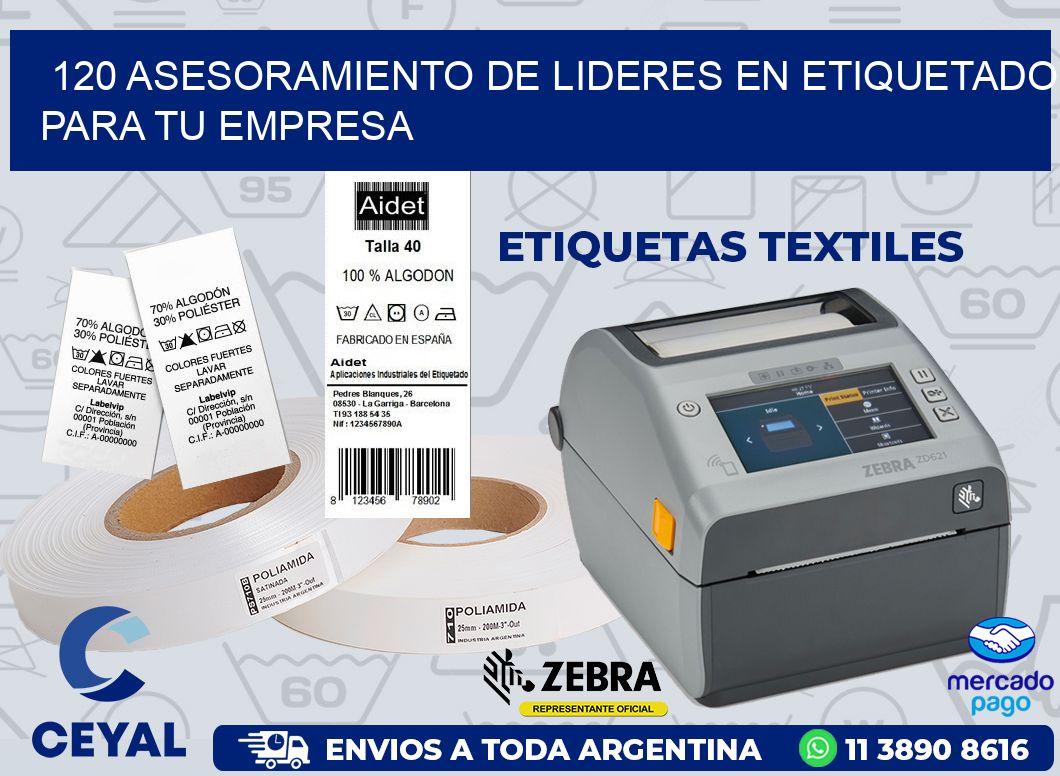120 ASESORAMIENTO DE LIDERES EN ETIQUETADO PARA TU EMPRESA