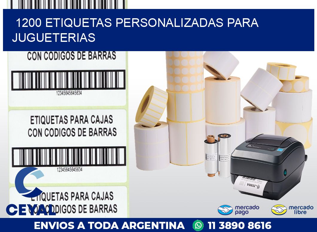 1200 ETIQUETAS PERSONALIZADAS PARA JUGUETERIAS