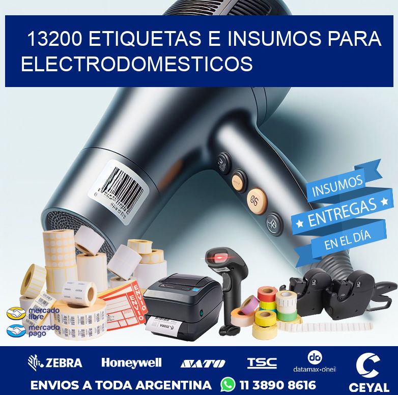 13200 ETIQUETAS E INSUMOS PARA ELECTRODOMESTICOS