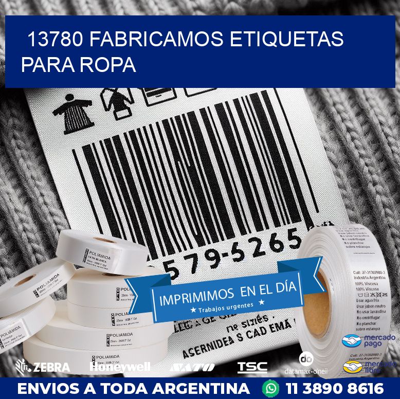 13780 FABRICAMOS ETIQUETAS PARA ROPA