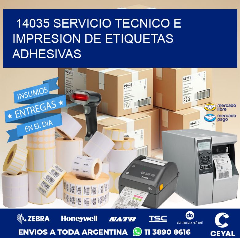 14035 SERVICIO TECNICO E IMPRESION DE ETIQUETAS ADHESIVAS