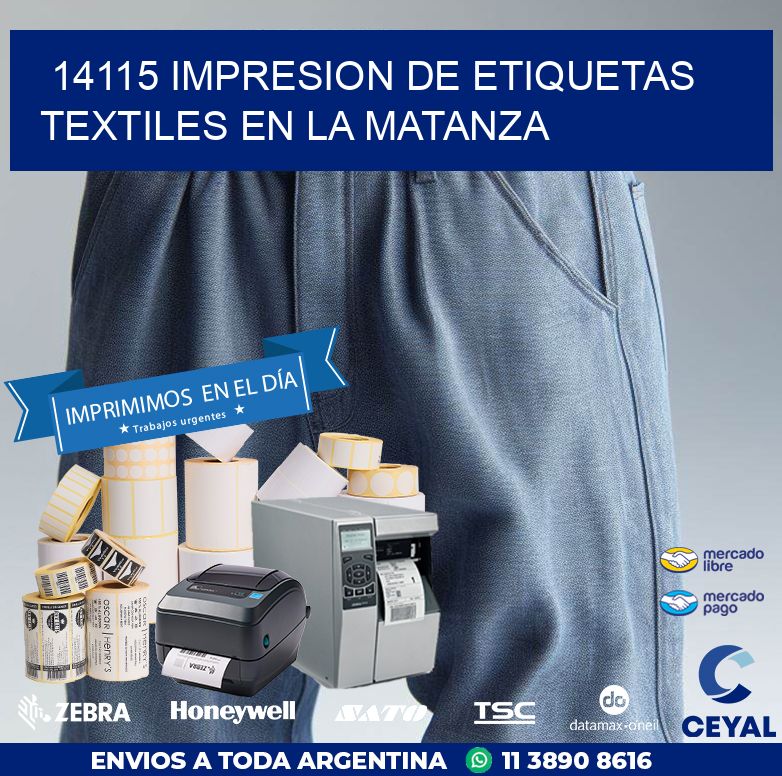 14115 IMPRESION DE ETIQUETAS TEXTILES EN LA MATANZA