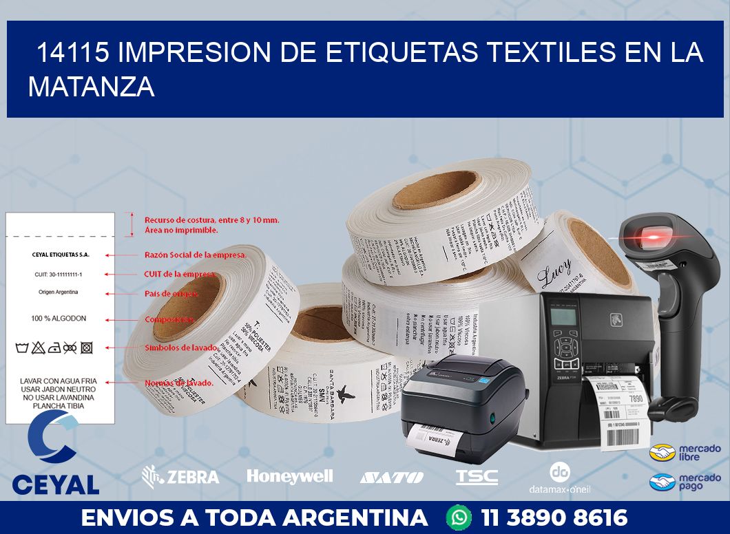 14115 IMPRESION DE ETIQUETAS TEXTILES EN LA MATANZA