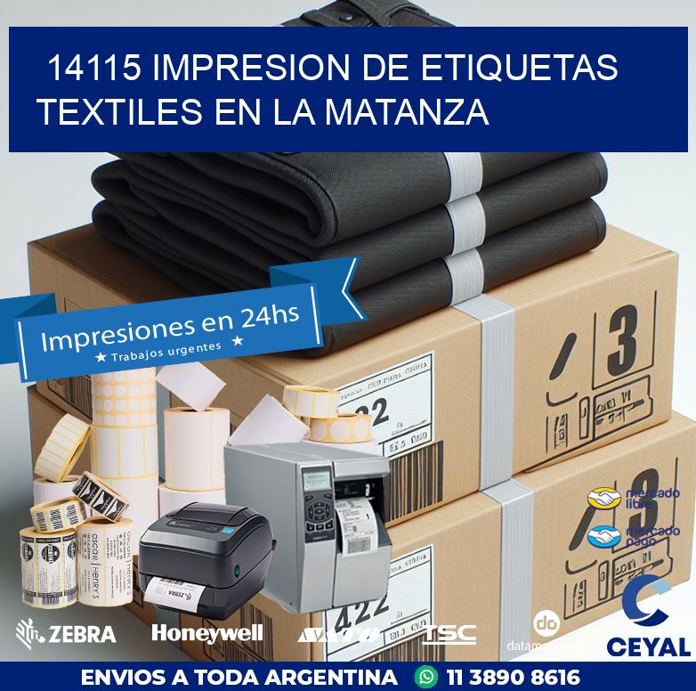 14115 IMPRESION DE ETIQUETAS TEXTILES EN LA MATANZA