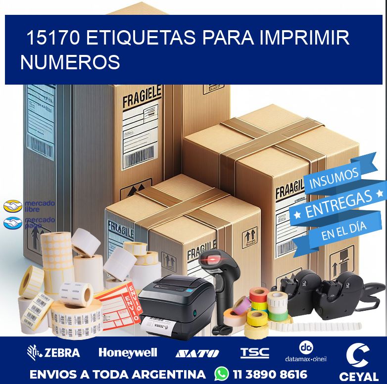 15170 ETIQUETAS PARA IMPRIMIR NUMEROS