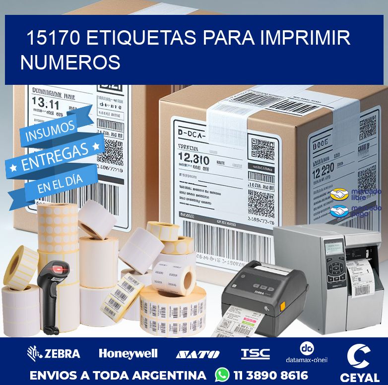 15170 ETIQUETAS PARA IMPRIMIR NUMEROS