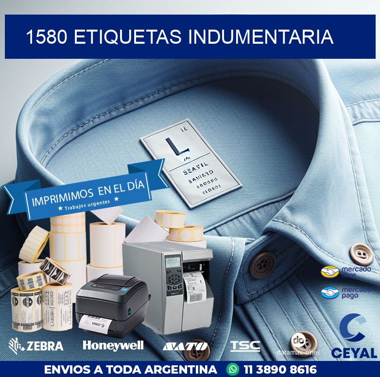 1580 ETIQUETAS INDUMENTARIA