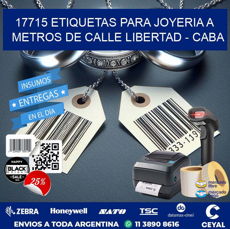 17715 ETIQUETAS PARA JOYERIA A METROS DE CALLE LIBERTAD – CABA