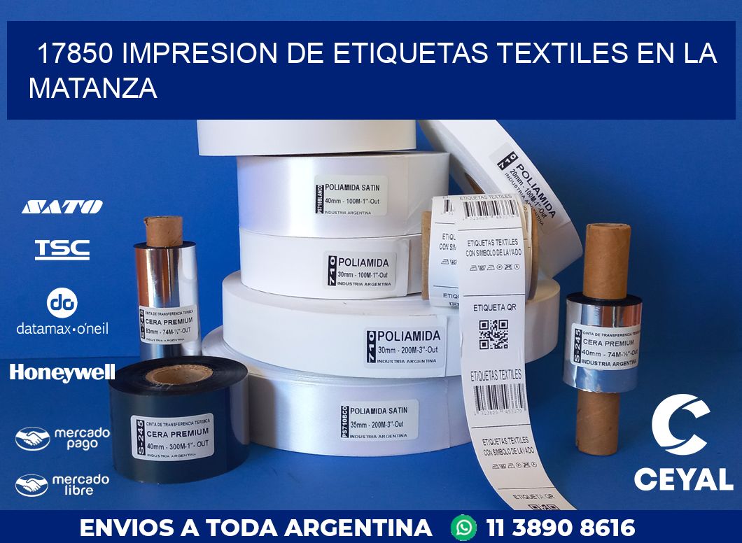 17850 IMPRESION DE ETIQUETAS TEXTILES EN LA MATANZA