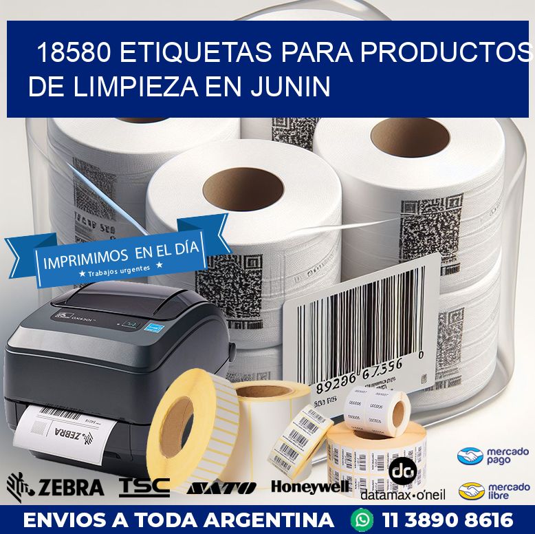 18580 ETIQUETAS PARA PRODUCTOS DE LIMPIEZA EN JUNIN