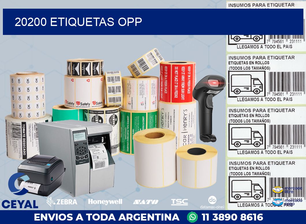 20200 ETIQUETAS OPP