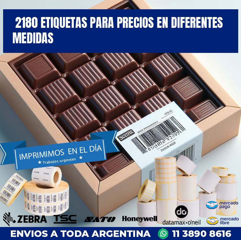 2180 ETIQUETAS PARA PRECIOS EN DIFERENTES MEDIDAS