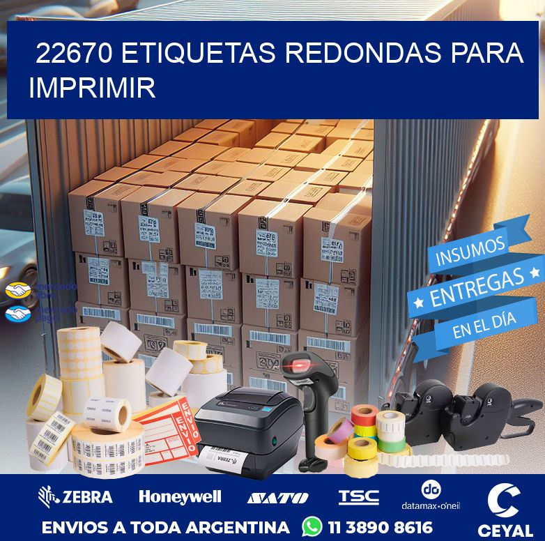 22670 ETIQUETAS REDONDAS PARA IMPRIMIR