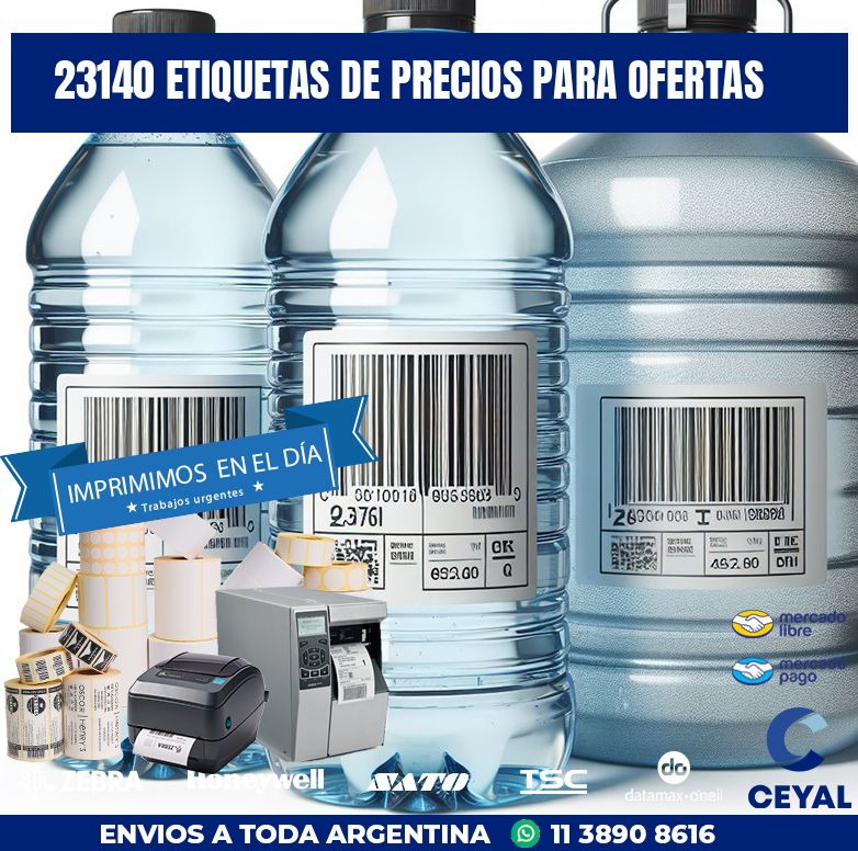 23140 ETIQUETAS DE PRECIOS PARA OFERTAS