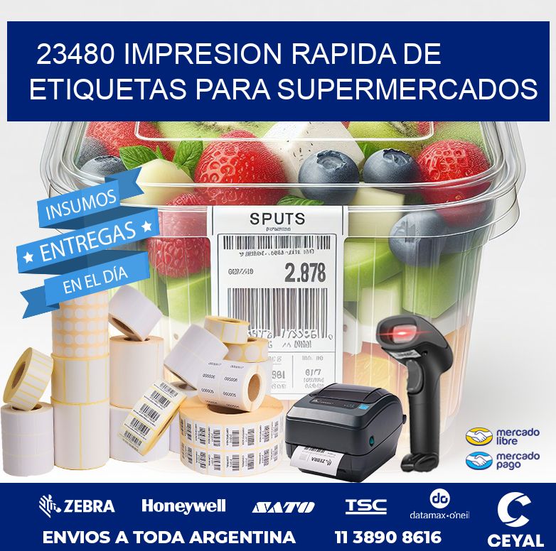 23480 IMPRESION RAPIDA DE ETIQUETAS PARA SUPERMERCADOS