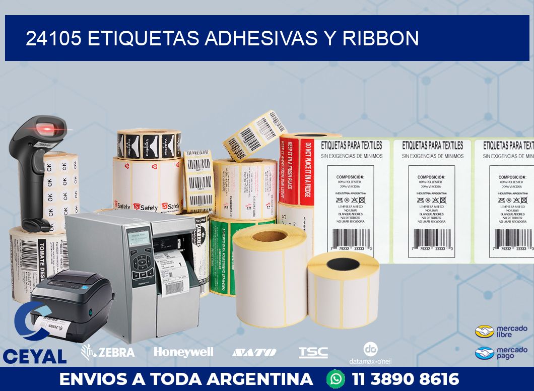 24105 ETIQUETAS ADHESIVAS Y RIBBON