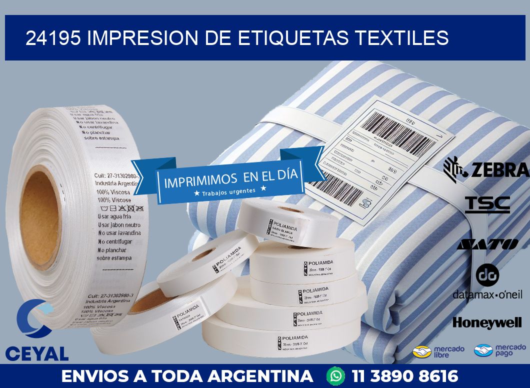 24195 IMPRESION DE ETIQUETAS TEXTILES