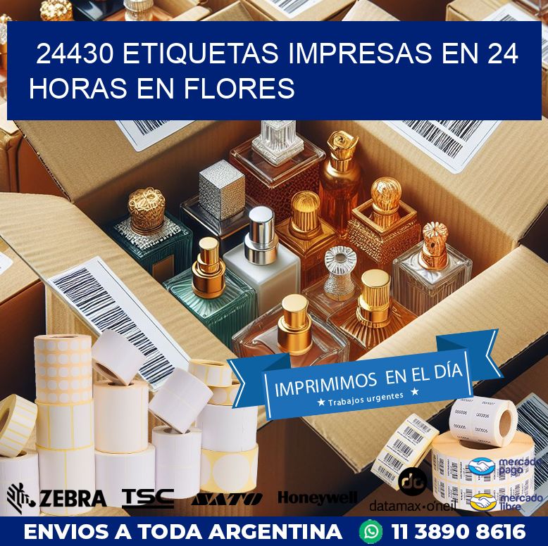 24430 ETIQUETAS IMPRESAS EN 24 HORAS EN FLORES