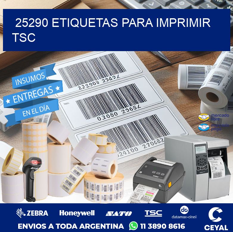 25290 ETIQUETAS PARA IMPRIMIR TSC