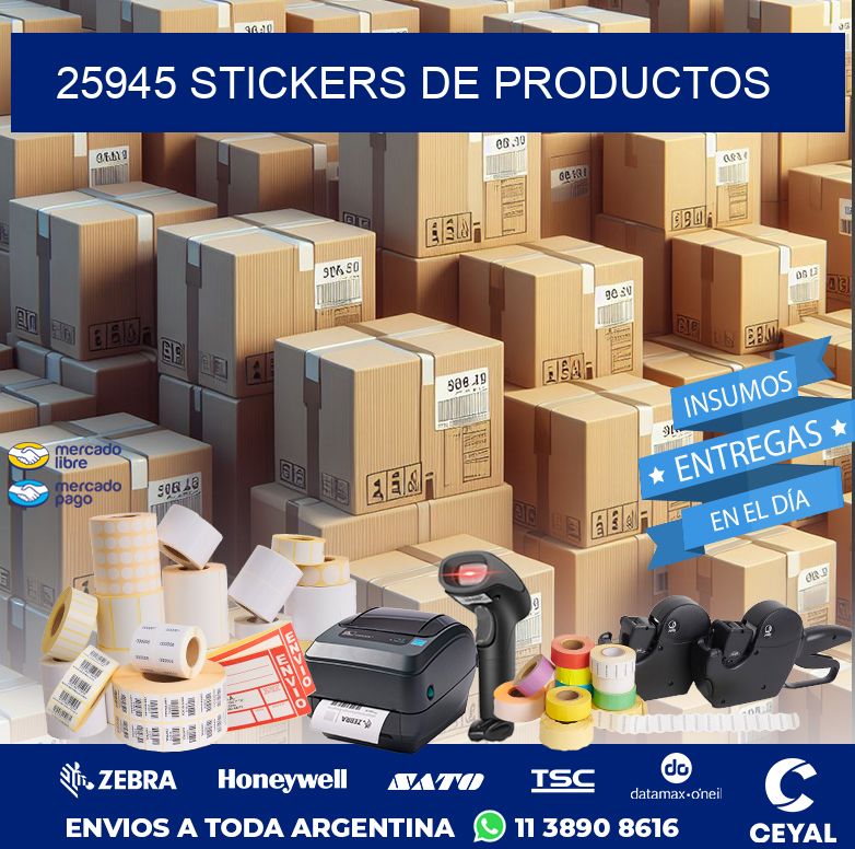 25945 STICKERS DE PRODUCTOS