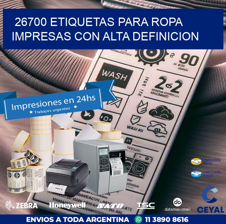 26700 ETIQUETAS PARA ROPA IMPRESAS CON ALTA DEFINICION