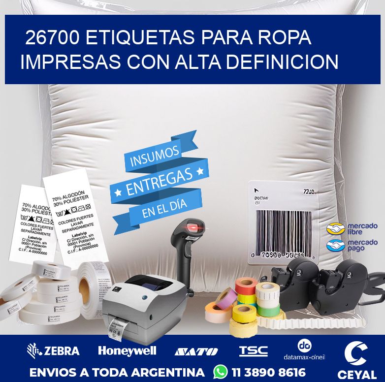 26700 ETIQUETAS PARA ROPA IMPRESAS CON ALTA DEFINICION