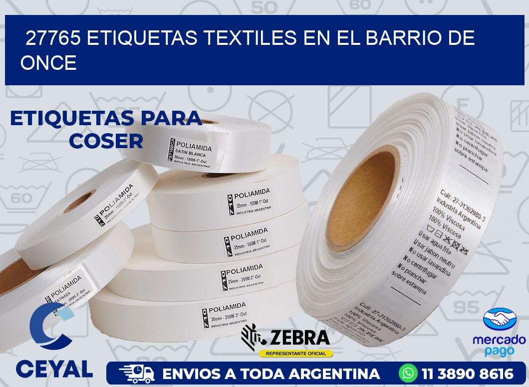 27765 ETIQUETAS TEXTILES EN EL BARRIO DE ONCE