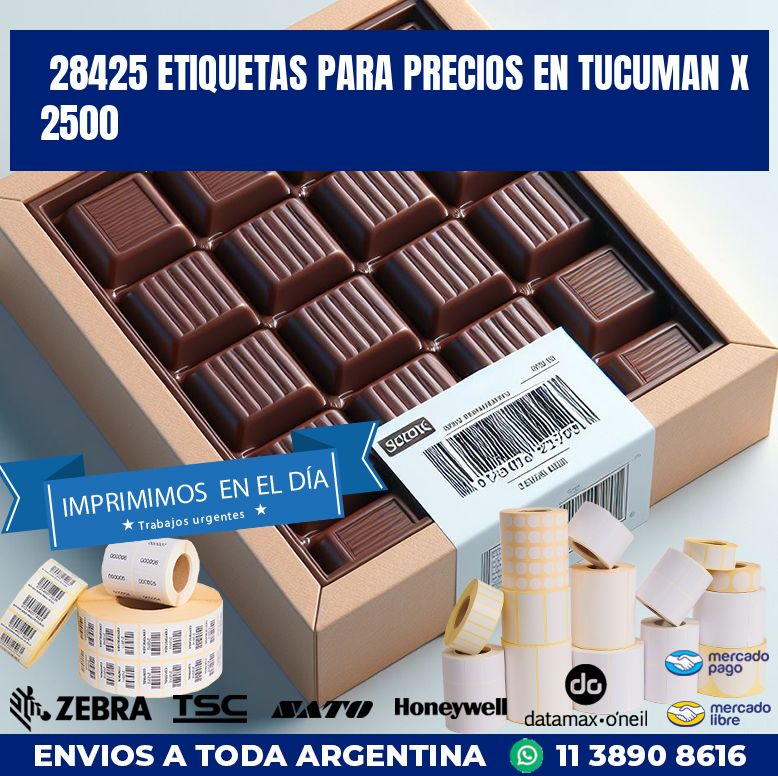 28425 ETIQUETAS PARA PRECIOS EN TUCUMAN X 2500