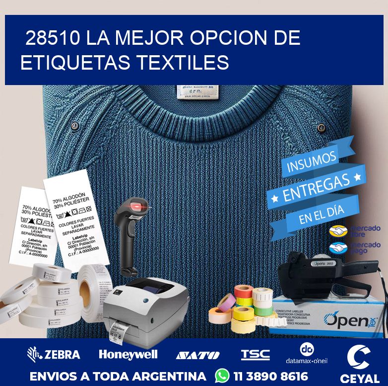 28510 LA MEJOR OPCION DE ETIQUETAS TEXTILES
