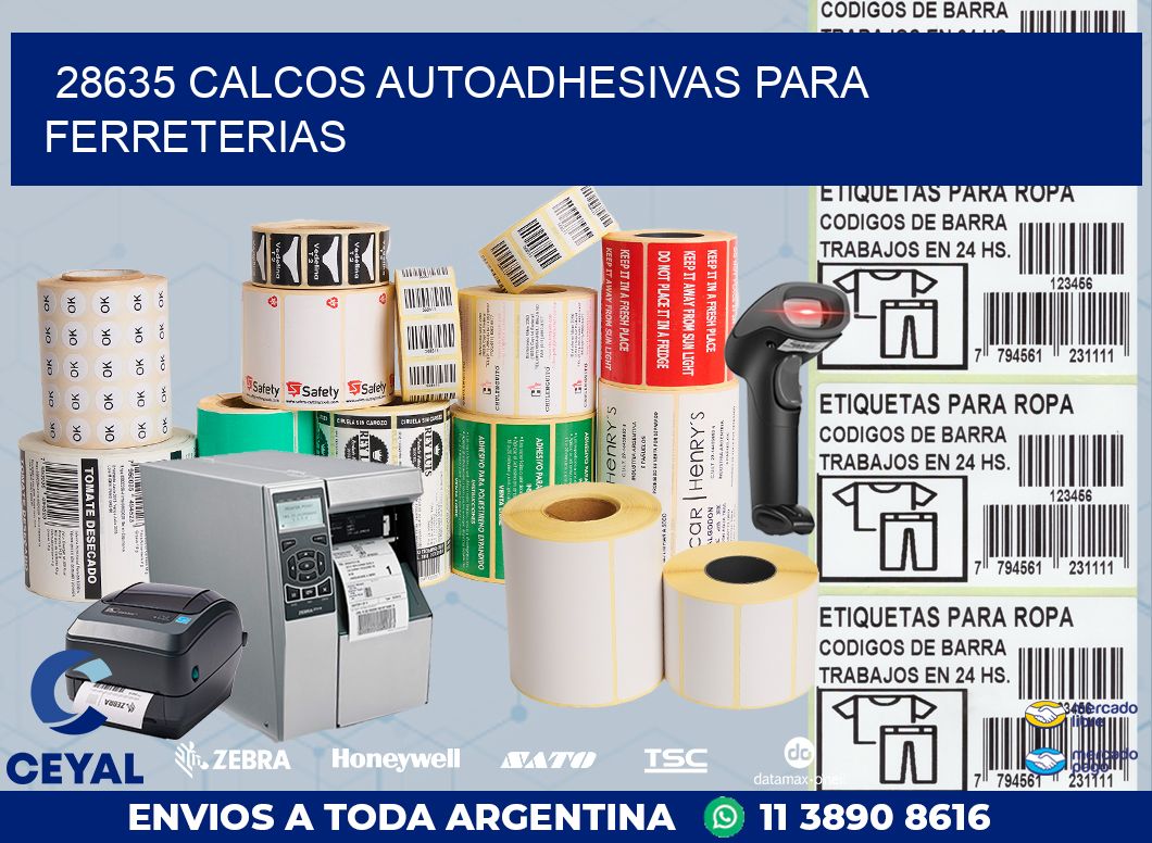 28635 CALCOS AUTOADHESIVAS PARA FERRETERIAS