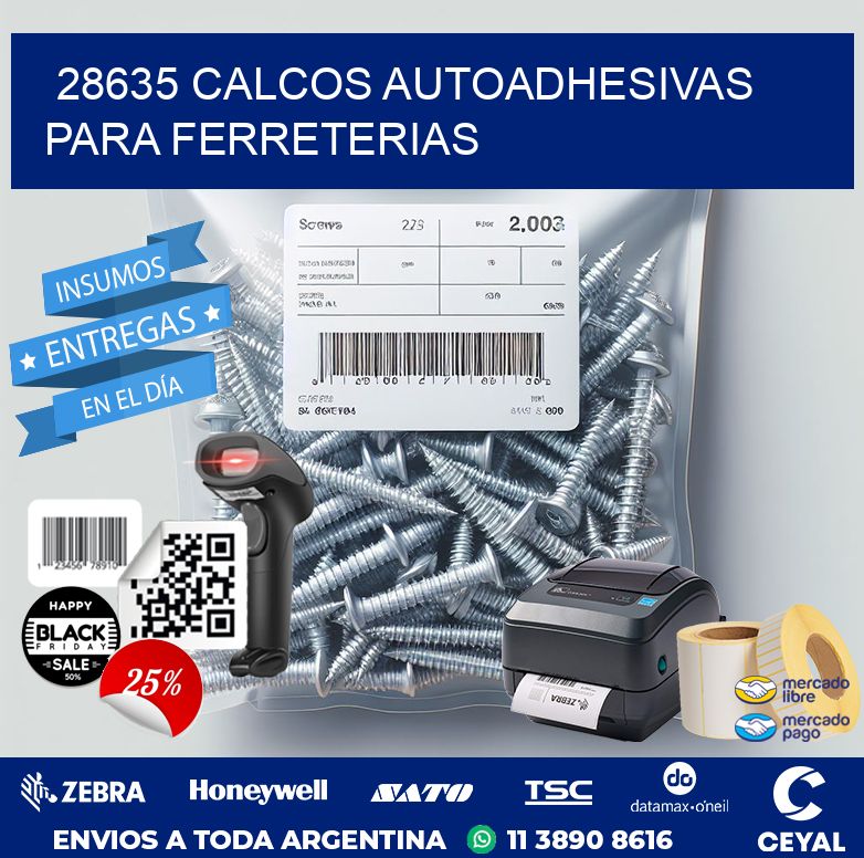 28635 CALCOS AUTOADHESIVAS PARA FERRETERIAS