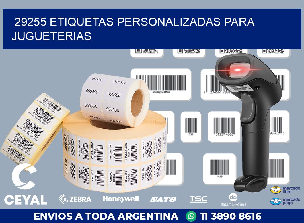29255 ETIQUETAS PERSONALIZADAS PARA JUGUETERIAS