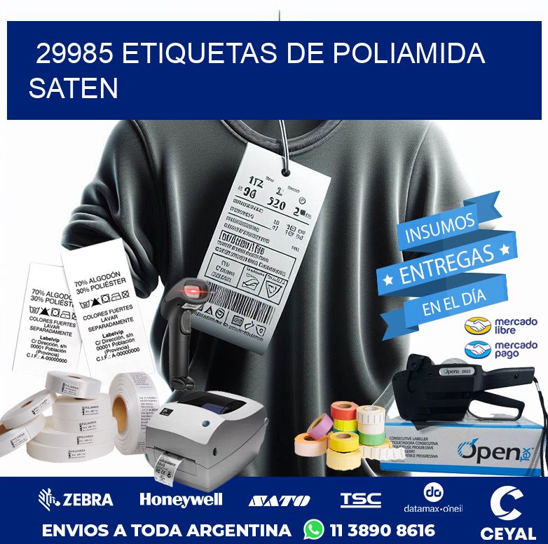 29985 ETIQUETAS DE POLIAMIDA SATEN