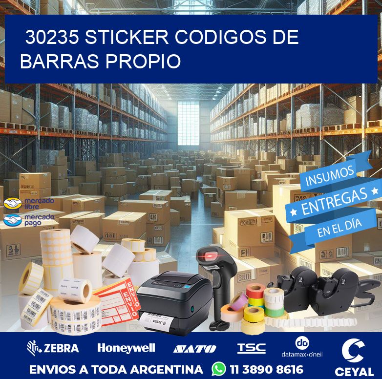 30235 STICKER CODIGOS DE BARRAS PROPIO
