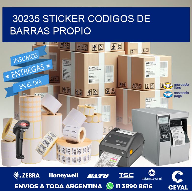 30235 STICKER CODIGOS DE BARRAS PROPIO