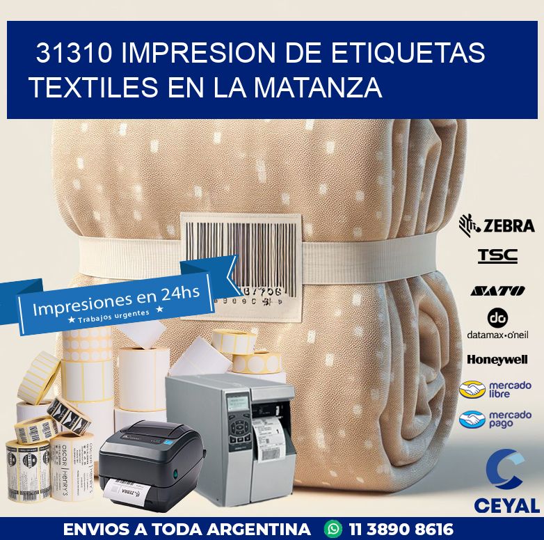 31310 IMPRESION DE ETIQUETAS TEXTILES EN LA MATANZA